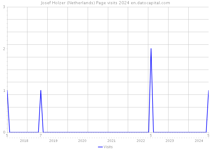 Josef Holzer (Netherlands) Page visits 2024 