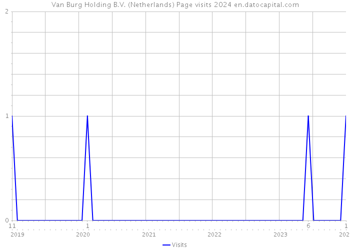 Van Burg Holding B.V. (Netherlands) Page visits 2024 
