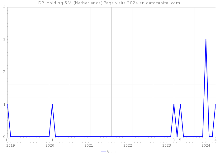 DP-Holding B.V. (Netherlands) Page visits 2024 