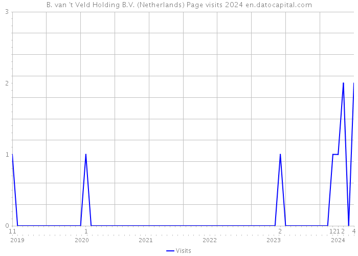 B. van 't Veld Holding B.V. (Netherlands) Page visits 2024 