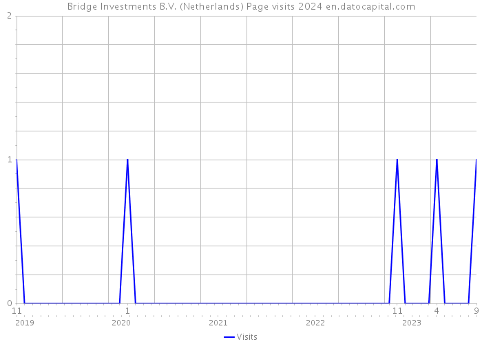 Bridge Investments B.V. (Netherlands) Page visits 2024 