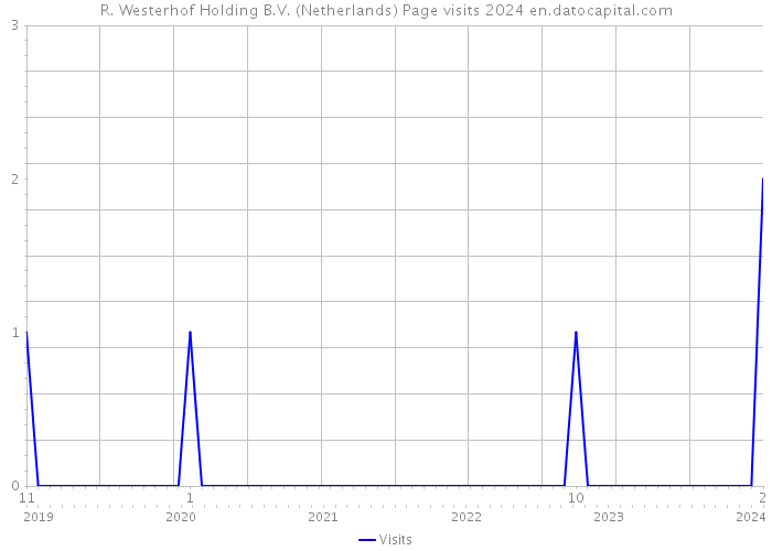 R. Westerhof Holding B.V. (Netherlands) Page visits 2024 