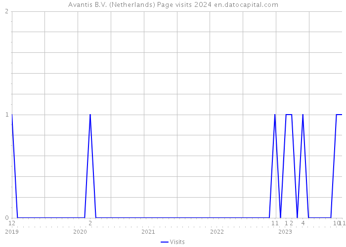 Avantis B.V. (Netherlands) Page visits 2024 