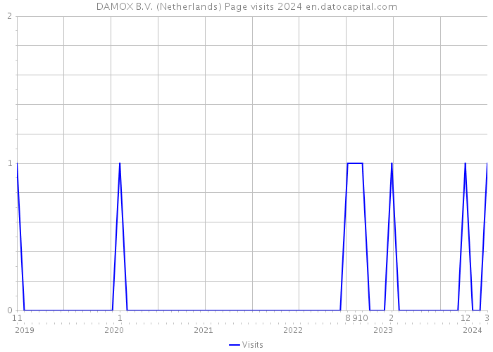 DAMOX B.V. (Netherlands) Page visits 2024 