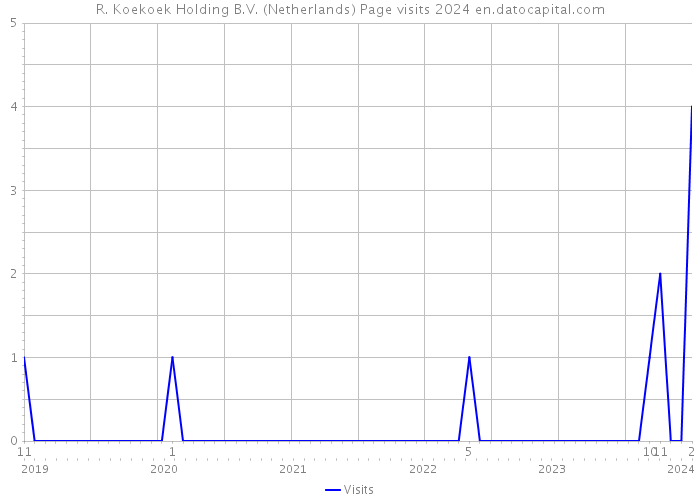 R. Koekoek Holding B.V. (Netherlands) Page visits 2024 