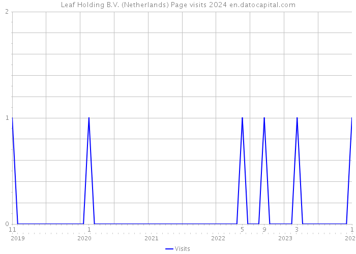 Leaf Holding B.V. (Netherlands) Page visits 2024 