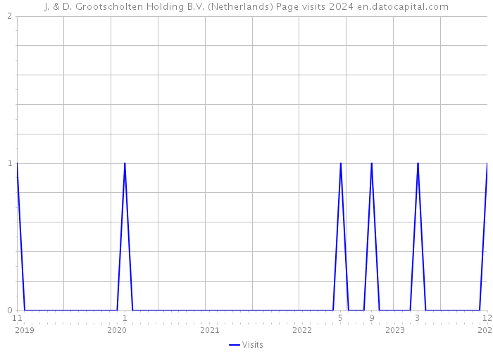 J. & D. Grootscholten Holding B.V. (Netherlands) Page visits 2024 