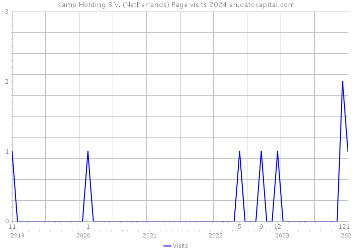 Kamp Holding B.V. (Netherlands) Page visits 2024 
