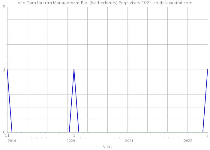Van Dam Interim Management B.V. (Netherlands) Page visits 2024 
