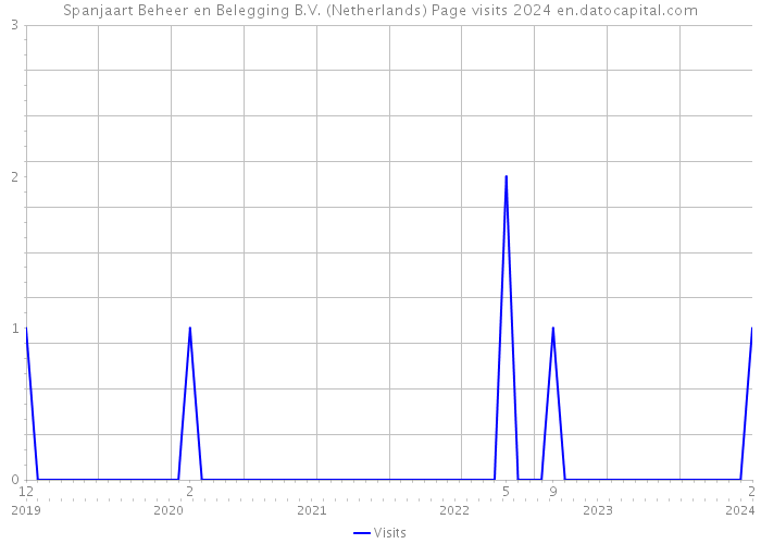 Spanjaart Beheer en Belegging B.V. (Netherlands) Page visits 2024 