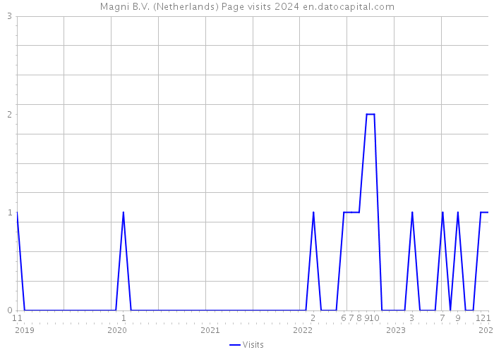 Magni B.V. (Netherlands) Page visits 2024 