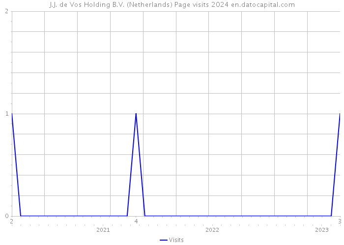 J.J. de Vos Holding B.V. (Netherlands) Page visits 2024 
