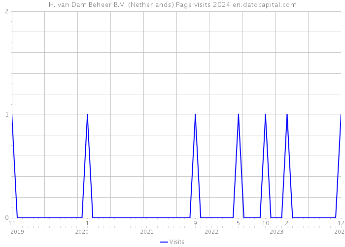 H. van Dam Beheer B.V. (Netherlands) Page visits 2024 