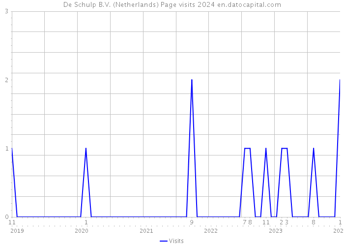 De Schulp B.V. (Netherlands) Page visits 2024 