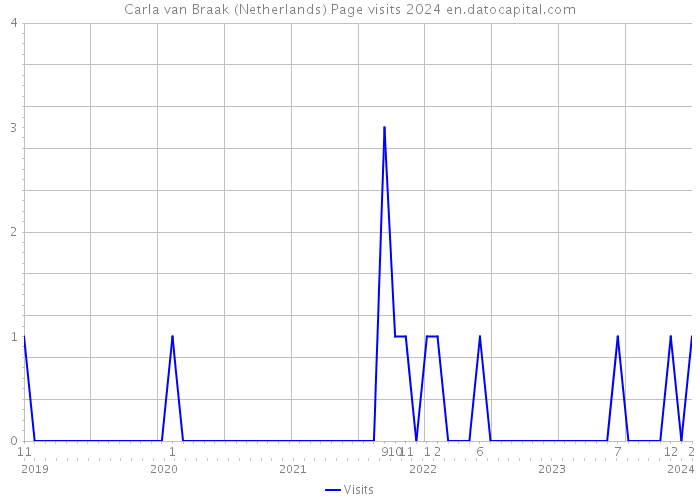 Carla van Braak (Netherlands) Page visits 2024 