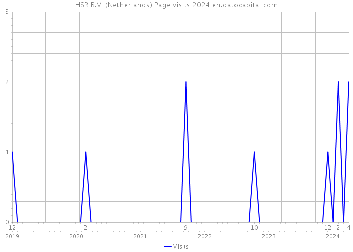 HSR B.V. (Netherlands) Page visits 2024 