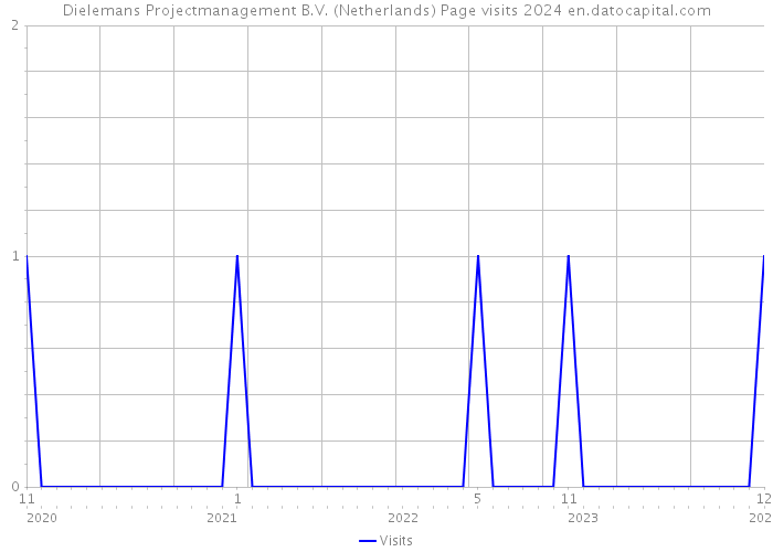 Dielemans Projectmanagement B.V. (Netherlands) Page visits 2024 