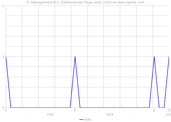 N+ Management B.V. (Netherlands) Page visits 2024 