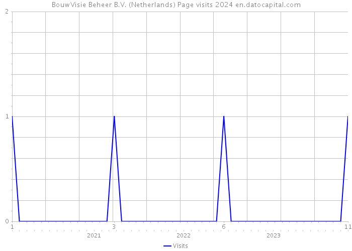 BouwVisie Beheer B.V. (Netherlands) Page visits 2024 