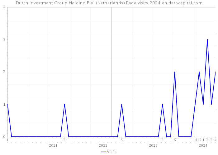 Dutch Investment Group Holding B.V. (Netherlands) Page visits 2024 
