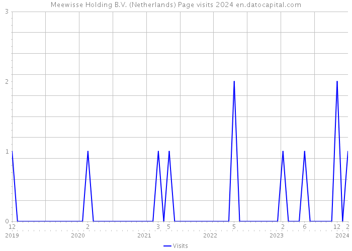 Meewisse Holding B.V. (Netherlands) Page visits 2024 
