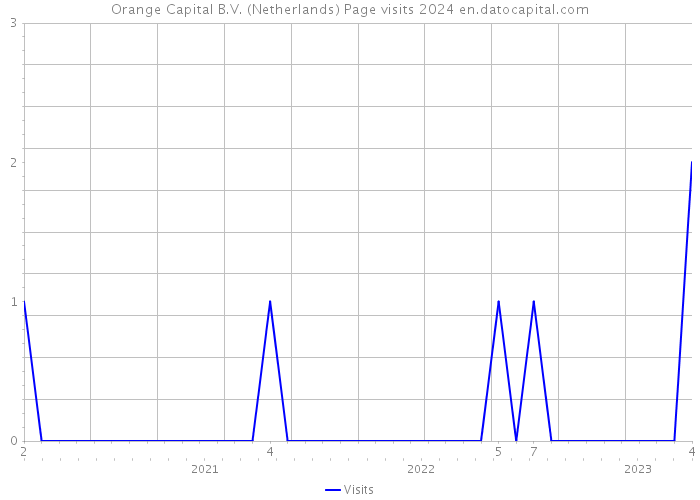 Orange Capital B.V. (Netherlands) Page visits 2024 