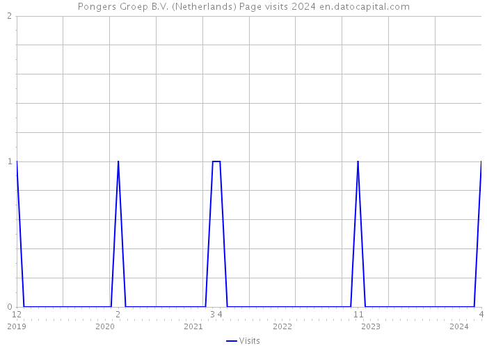 Pongers Groep B.V. (Netherlands) Page visits 2024 