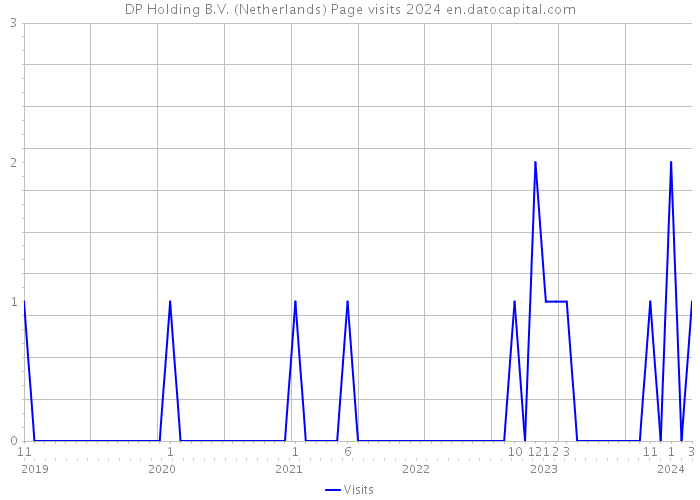 DP Holding B.V. (Netherlands) Page visits 2024 