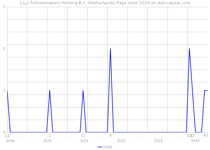 L.L.J. Schoenmakers Holding B.V. (Netherlands) Page visits 2024 