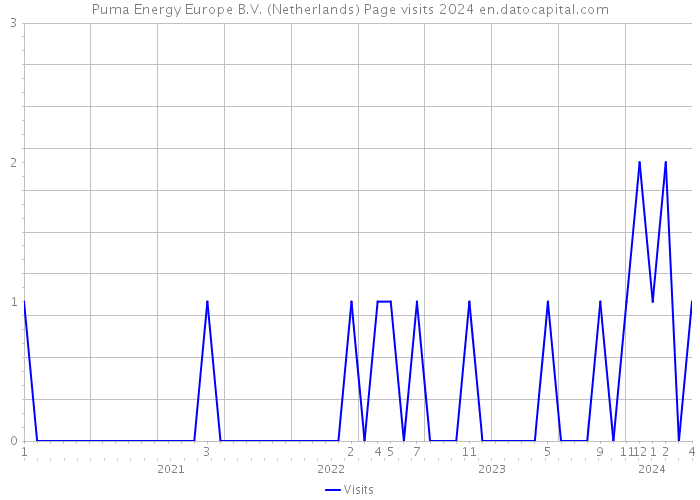 Puma Energy Europe B.V. (Netherlands) Page visits 2024 