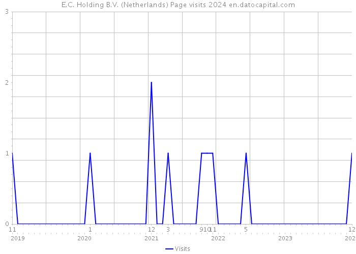 E.C. Holding B.V. (Netherlands) Page visits 2024 
