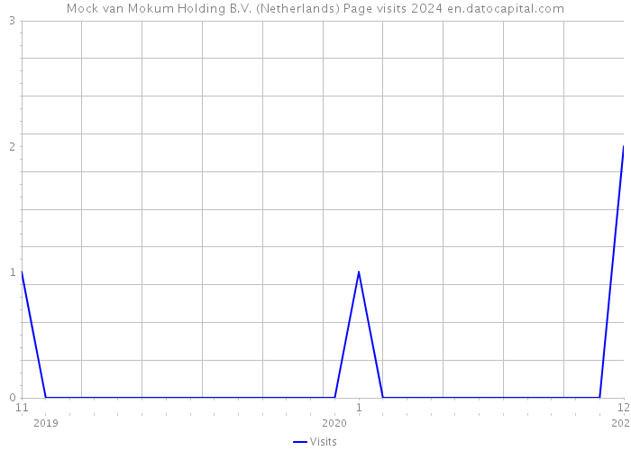 Mock van Mokum Holding B.V. (Netherlands) Page visits 2024 