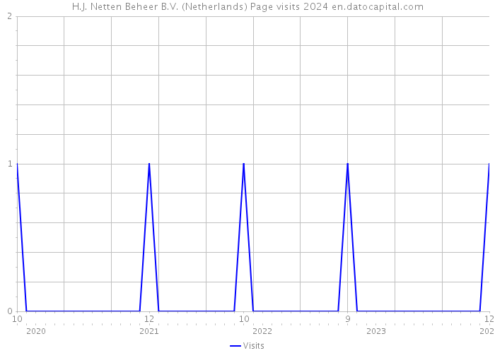 H.J. Netten Beheer B.V. (Netherlands) Page visits 2024 