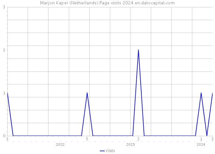 Marjon Kaper (Netherlands) Page visits 2024 