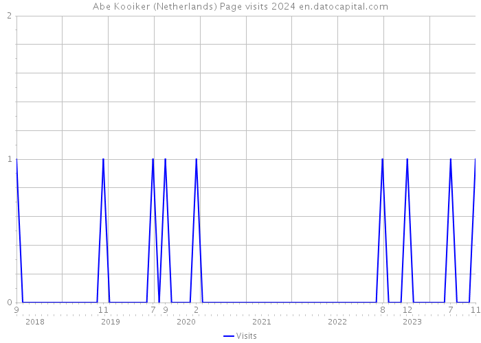 Abe Kooiker (Netherlands) Page visits 2024 