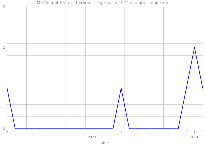 MX Capital B.V. (Netherlands) Page visits 2024 