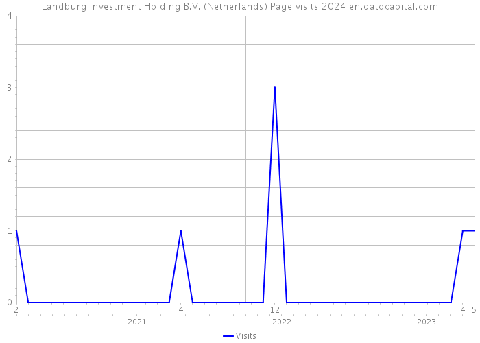 Landburg Investment Holding B.V. (Netherlands) Page visits 2024 