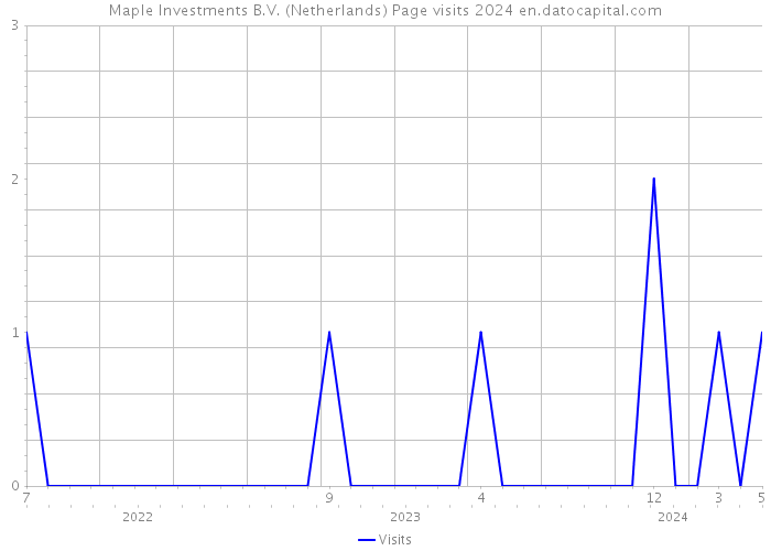 Maple Investments B.V. (Netherlands) Page visits 2024 