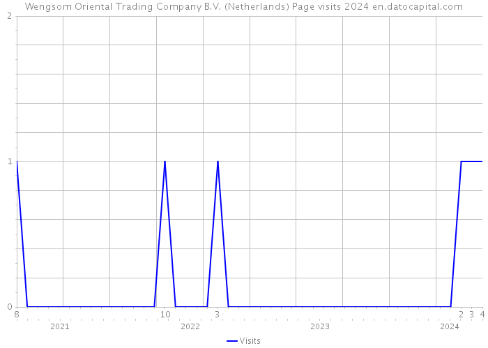Wengsom Oriental Trading Company B.V. (Netherlands) Page visits 2024 