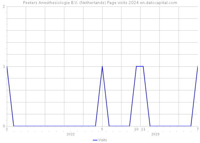 Peeters Anesthesiologie B.V. (Netherlands) Page visits 2024 