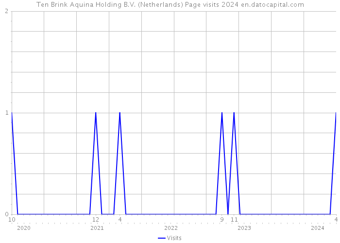 Ten Brink Aquina Holding B.V. (Netherlands) Page visits 2024 