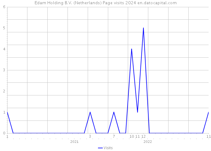 Edam Holding B.V. (Netherlands) Page visits 2024 