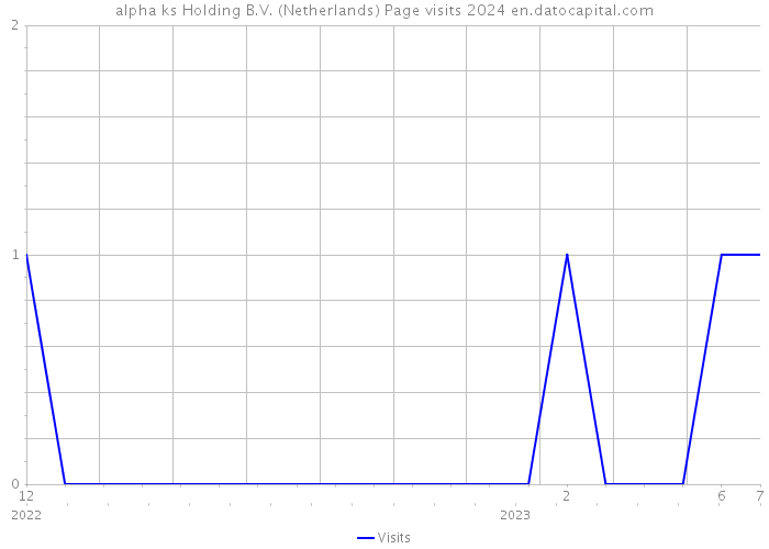 alpha ks Holding B.V. (Netherlands) Page visits 2024 