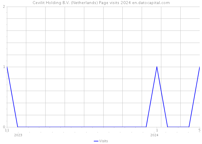 Cevilit Holding B.V. (Netherlands) Page visits 2024 