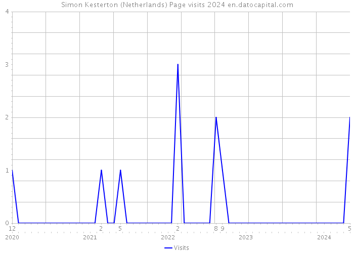 Simon Kesterton (Netherlands) Page visits 2024 