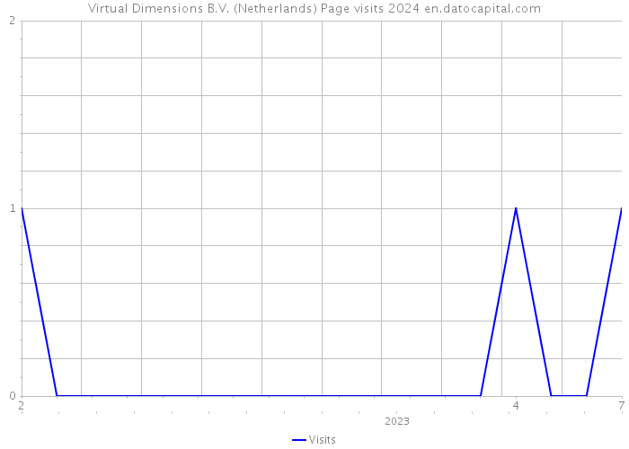 Virtual Dimensions B.V. (Netherlands) Page visits 2024 