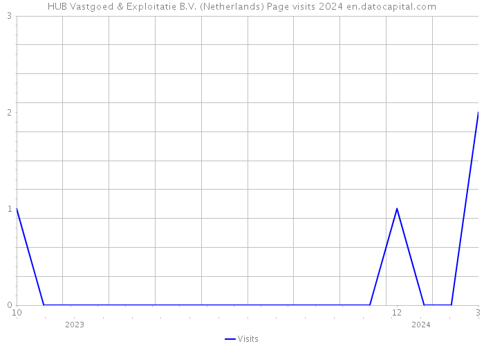 HUB Vastgoed & Exploitatie B.V. (Netherlands) Page visits 2024 