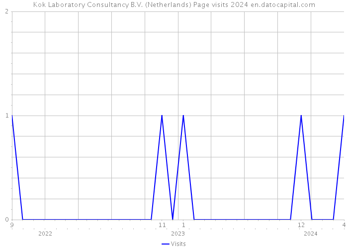 Kok Laboratory Consultancy B.V. (Netherlands) Page visits 2024 