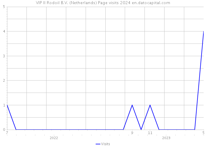 VIP II Rodoil B.V. (Netherlands) Page visits 2024 