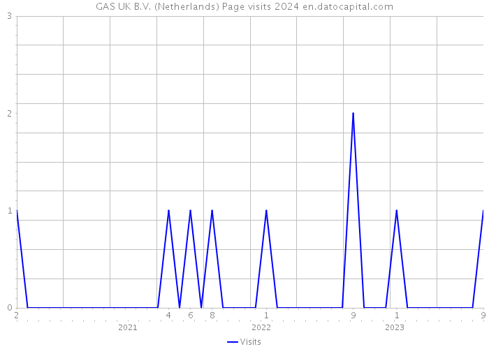 GAS UK B.V. (Netherlands) Page visits 2024 